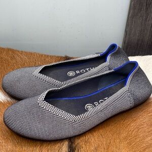 Rothy's Black and Blue Flats